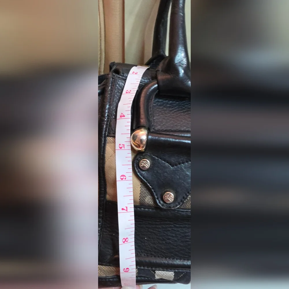 AUTHENTIC BURBERRY MANOR  QUILTED HOUSE CHECK  BAG SATCHEL PURSE Retail $3,950 - Picture 10 of 17
